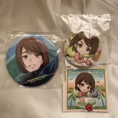 呪術廻戦 家入硝子 ファンパレくじ まるくじ 缶バッジ ステッカー まとめ売り