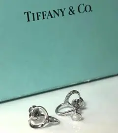 【美品】約15号 ティファニー Tiffanyオープンハート リングSV925 TIFFANY&Co. ティファニー TIFFANY＆CO オープンハート