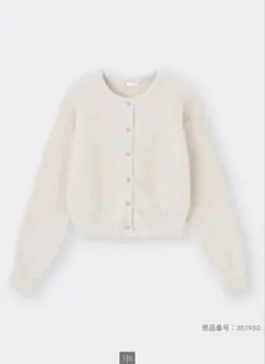 シャイニークルーネックカーディガン　GU