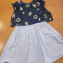 après les cours レモン刺繍 チュールワンピース 110cm
