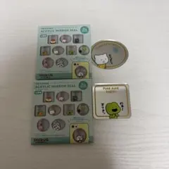 スタジオUG トレーディングアクリルミラーシール さえないこねこ ぽけぽけかえる