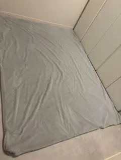 【美品】 ニトリ 毛布にもなる掛け布団カバー グレー