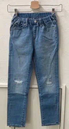 (327)新品　UNIQLO   キッズ　デニム ジーンズ　130  男女