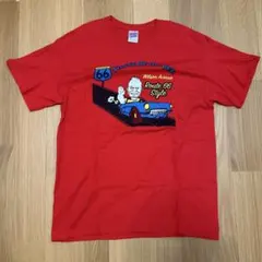 GILDAN Route 66 プリント Tシャツ レッド L 古着のサムネイル