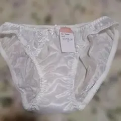 Lサイズ 花柄刺繍ホワイトショーツ新品