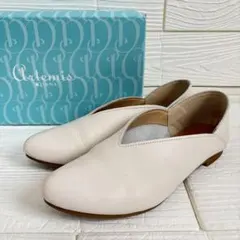 【希少】アルテミスバイダイアナ フラットパンプス 2way アイボリー 23.5