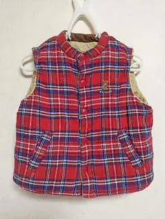 mikihouse ベビーベスト ベージュ　ミキハウス 90 2歳　3歳　アウタ