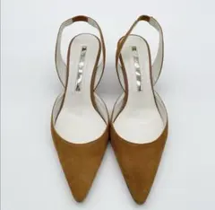 BALDANポインテッドトゥ パンプス シューズ ベージュ36
