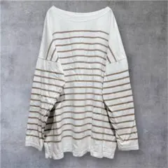 【アーバンリサーチドアーズ】ボーダーカットソー　（サイズOne）　コットン