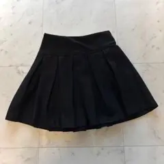 美品 ZARAキッズ フェイクスエードプリーツスカート 140 黒