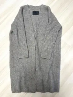 Spick &span スピック&スパン ウール グレー ロングカーディガン