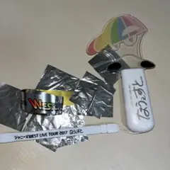 WEST.  ペンライト なうぇすと + WESTival 銀テープ