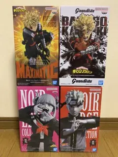 フィギュア ヒロアカ/NARUTO 4種セット