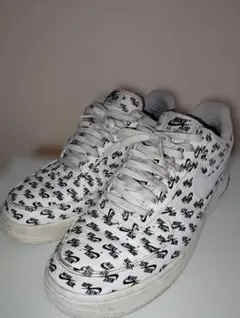 Nike Air Force1 黒NIKE柄ロゴプリント(限界値) - メルカリ