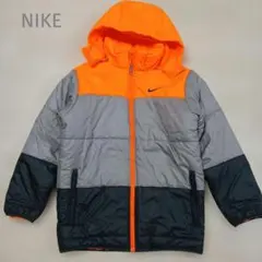 Nike 中綿コート Mサイズ オレンジ/グレー キッズ
