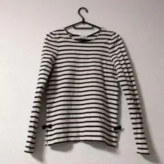 earth music&ecology ストライプ長袖カットソー