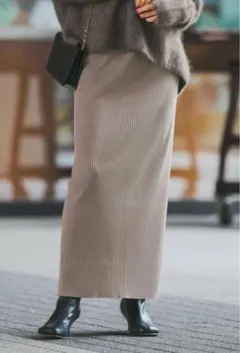 NOBLE トタンテレコタイトスカート 38 ブラウン