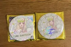 キミとアイドルプリキュア展 キュアズキューン サイン入り缶バッジ