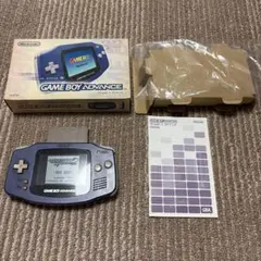 ゲームボーイアドバンス 本体 AGB-001 バイオレット 箱説付 ジャンク