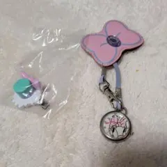 ドナルドデイジーリボン型ストラップ【時計ストラップ】＆ヘアクリップ