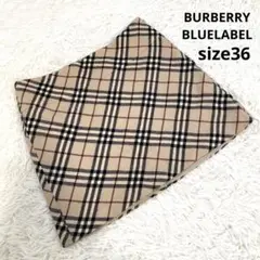 バーバリーブルーレーベル ノバチェック柄 台形スカート ミニ丈 ベージュ y2k