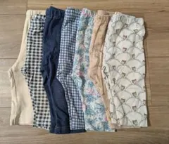 ユニクロ　レギンス4枚　サイズ90 七分丈　他おまけ 7枚セット