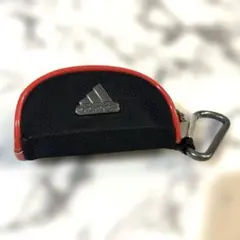 美品☆adidas アディダス　ゴルフ　ボール入れ　ポーチ　黒　赤