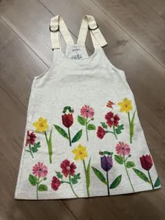 【訳あり美品】graniph 　グラニフ　はらぺこあおむし　サロペット　110のサムネイル