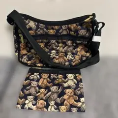 新品未使用　レスポートサック　テディベア　ショルダーバッグ　ポーチ付き