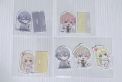 にじさんじチョコエッグ　クリアスタンド、ステッカー