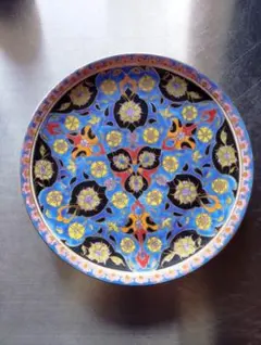 トルコ皿　キュタフヤ　ブルー系　飾り皿　絵皿