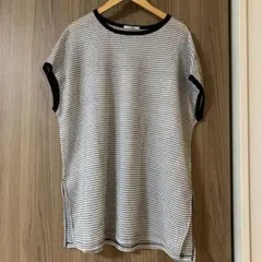 ナチュラン le colis ルコリ 透かし編み半袖ボーダーカットソー 再値下のサムネイル