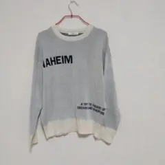 ANAHEIM ロゴ 長袖 ニット セーター