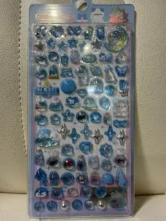 宇宙と海と金魚と猫ちゃんぷっくり硬いキラキラ立体シール①