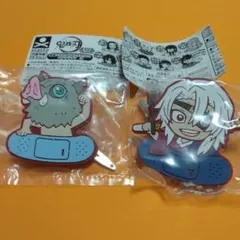 鬼滅の刃　ヘアクリップ　宇髄天元さん　嘴平伊之助くん