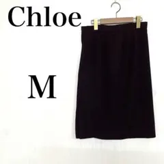 Chloe レディース M ブラウン タイトスカート オフィス 上品 きれいめのサムネイル