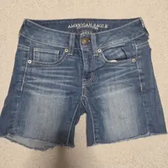 AMERICAN EAGLE OUTFITTERS ショートパンツ デニムブルー