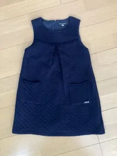 Bebe ネイビー キルティング ワンピース120cm