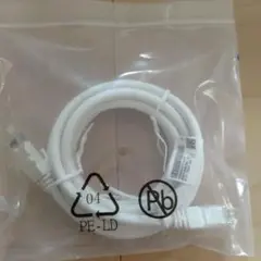 ホワイト LANケーブル RJ45 コネクタ