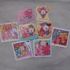 BT21 ダイカットステッカー 8枚セットのサムネイル