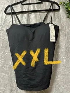ユニクロUNIQLO エアリズムコットンブラ　チューブトップ XXL ブラック