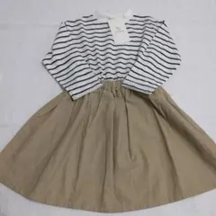 branshes ボーダー 切り替え ワンピース 100