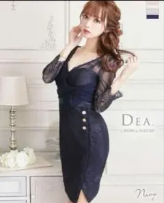 DEA.byROBEdeFLEURS　ネイビー　Lサイズ　美品　早いもの勝ち！！