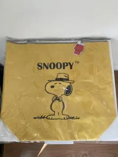 新品 スヌーピー ファミリーキャラクター ビッグトートバッグ　イエロー