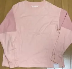スーパーサンクス　切り替え　長袖Tシャツ　ピンク　Mのサムネイル
