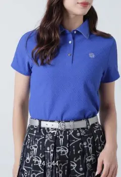 セントアンドリュース 菱形ジャガード半袖シャツ (WOMENS) ブのサムネイル