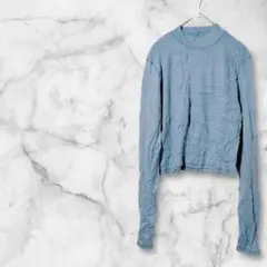 美品✨️ AMERICAN EAGLE 【L】 長袖Tシャツ ライトブルー