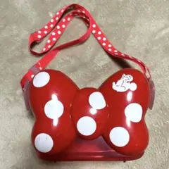 ミニー　ポップコーンバケット　リボン型キャラクターバッグ 赤