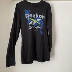 Reebok メンズ長袖カットソー ブラックのサムネイル