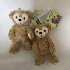 ディズニー ダッフィー ノーマル ぬいぐるみバッジ　2個セット